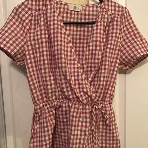 plaid blouse
